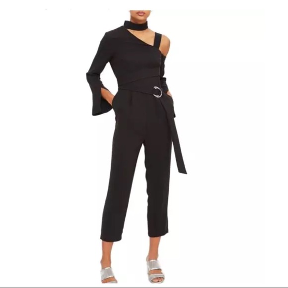 topshop one shoulder jumpsuit